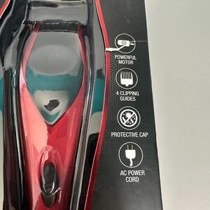 Vivitar‎ Soft Touch Series Hair & Beard Clipping Kit Red Black PG-6000-RED New
